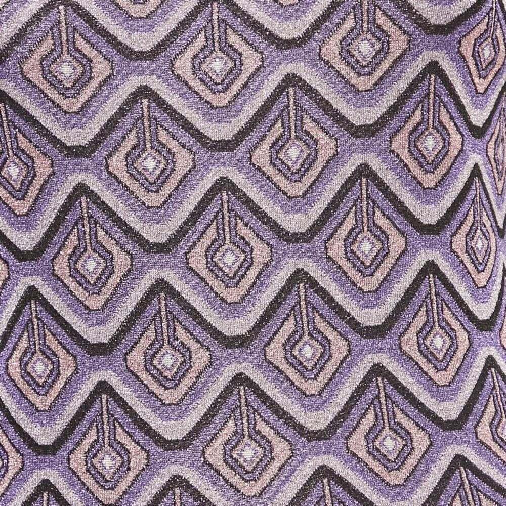 Paco Rabanne Purple Lurex Jacquard Knit Long Dress S - Picture 3 of 7